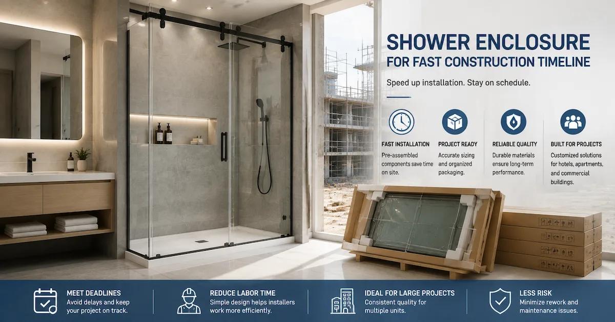 Shower Enclosure for Fast Construction Timeline: How to Speed Up Bathroom Project Delivery