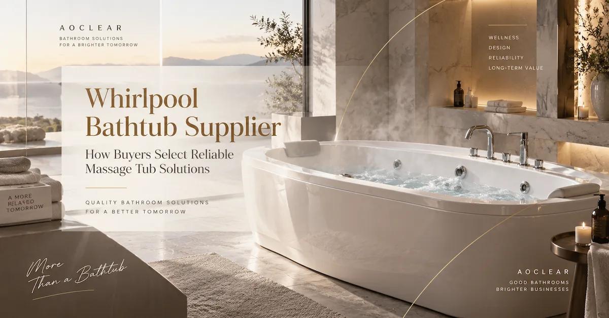 Whirlpool Bathtub Supplier Guide: How Buyers Select Reliable Massage Tub Solutions