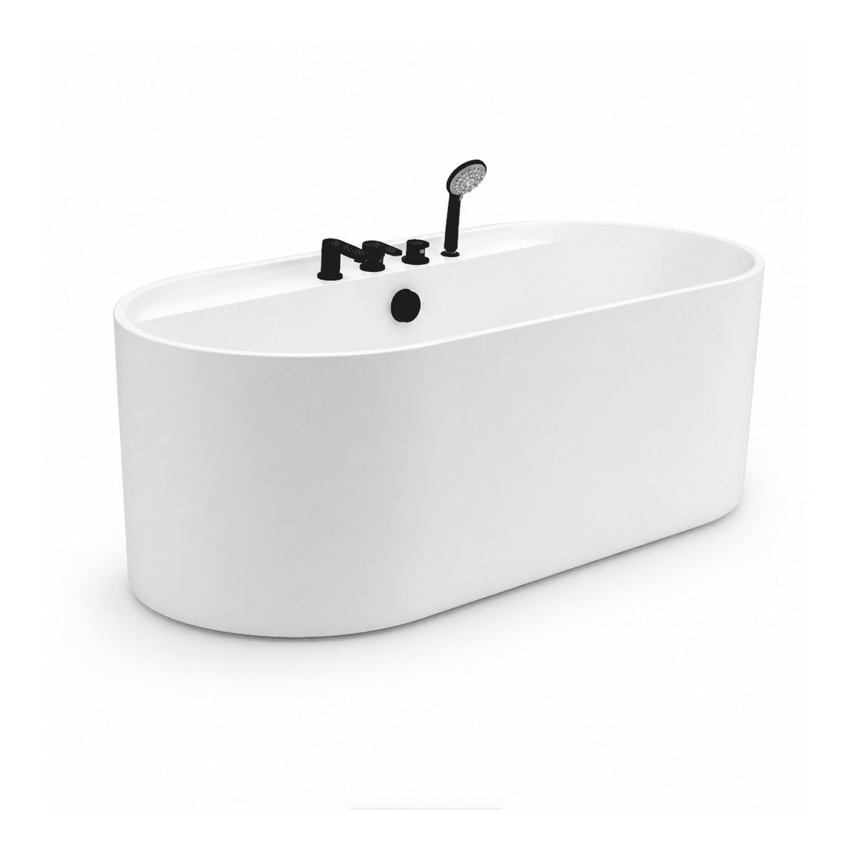 Acrylic Bathtub Freestanding Soaking Tub, 1700 x 800 x 580 mm