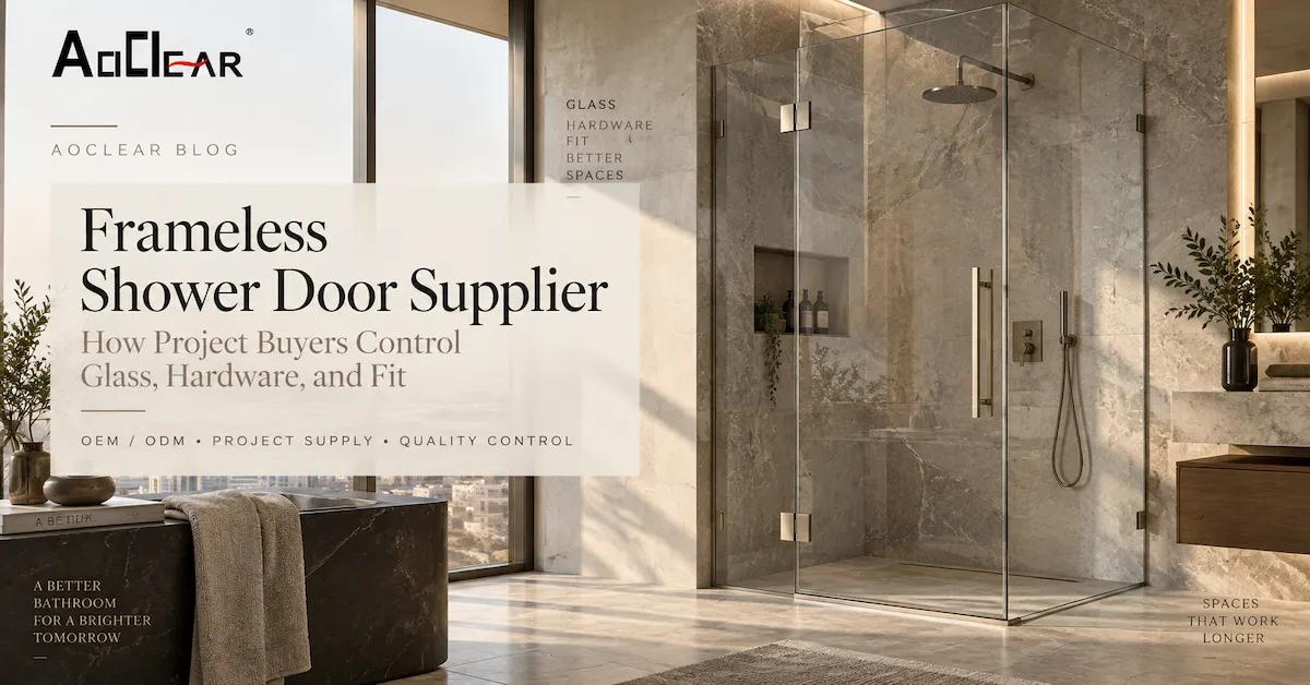 Frameless Shower Door Supplier: How Project Buyers Control Glass, Hardware, and Fit