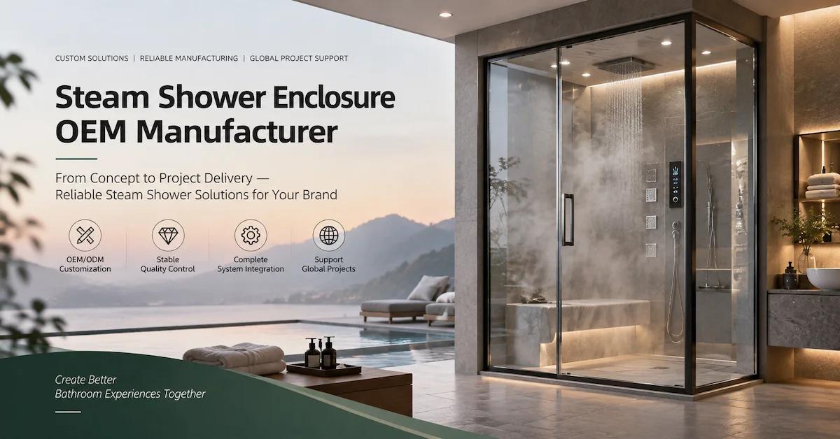 Steam Shower Enclosure OEM Manufacturer: How Project Buyers Control Steam Systems, Sealing, and Customization