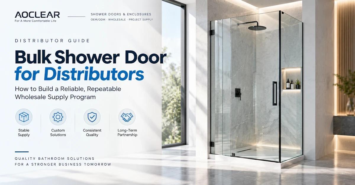 Bulk Shower Door for Distributors: How to Build a Reliable, Repeatable Wholesale Supply Program