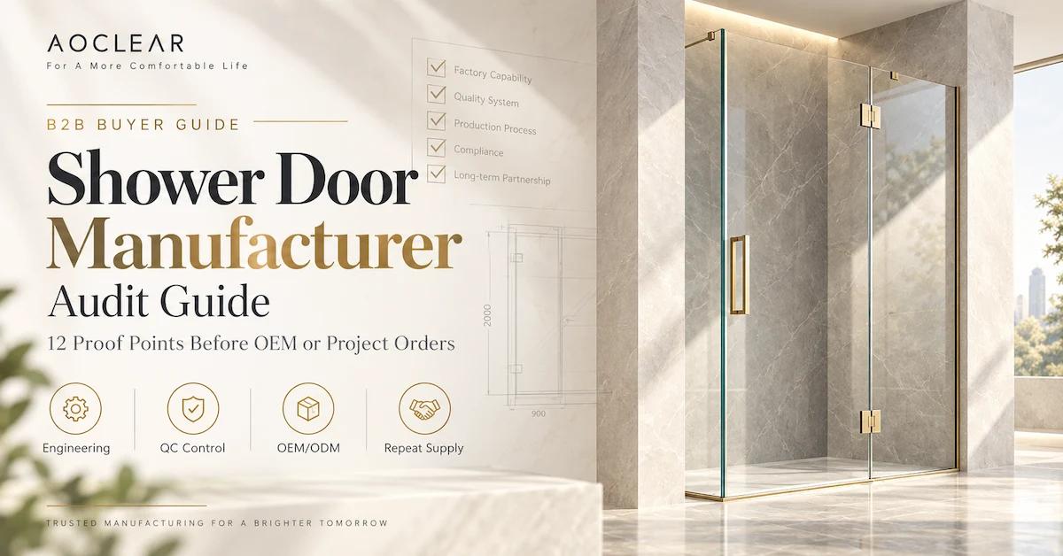 Shower Door Manufacturer Audit Guide: 12 Proof Points Before OEM or Project Orders
