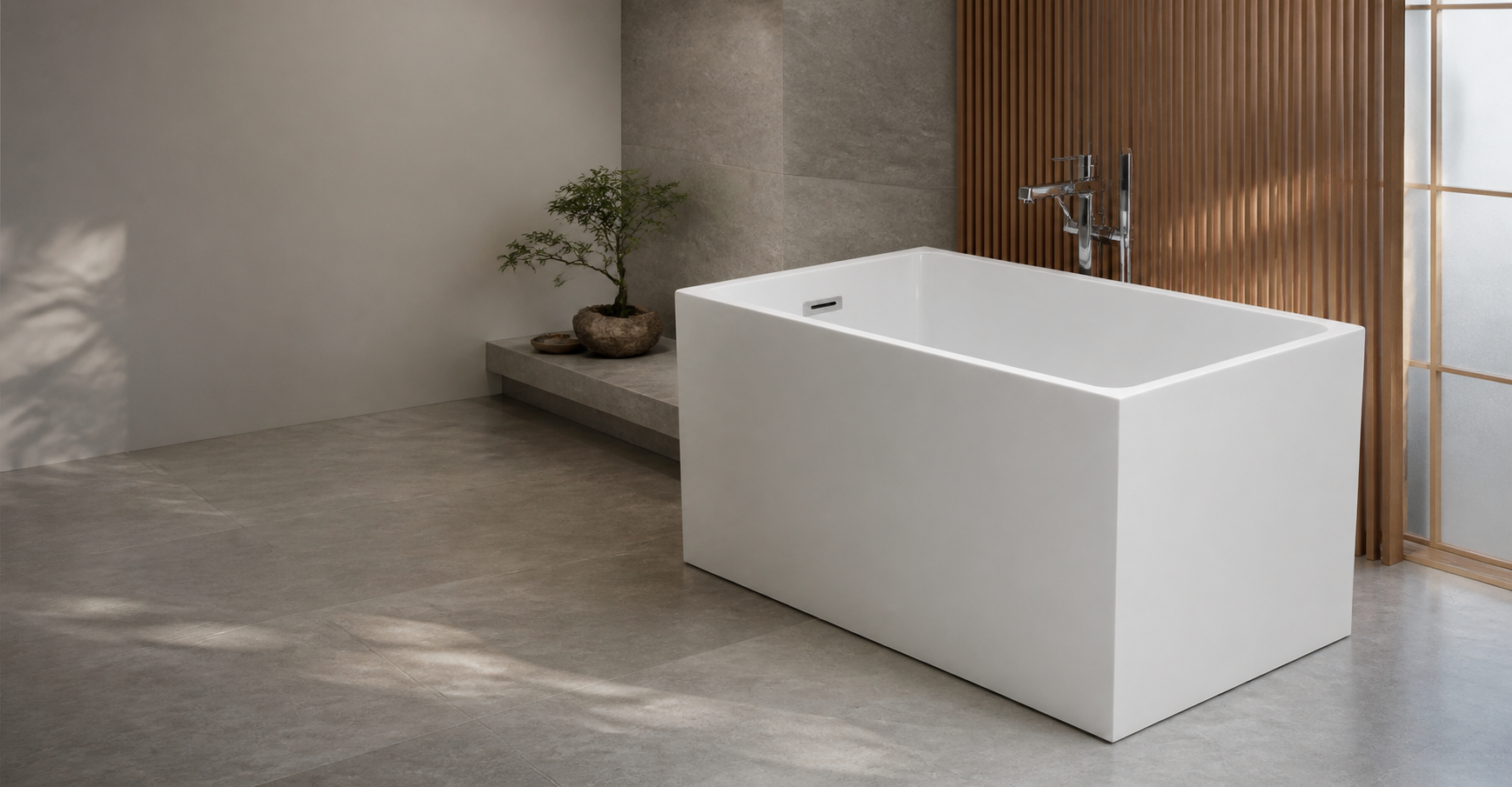 Japanese-Style Soaking Bathtubs for Deep, Quiet Comfort