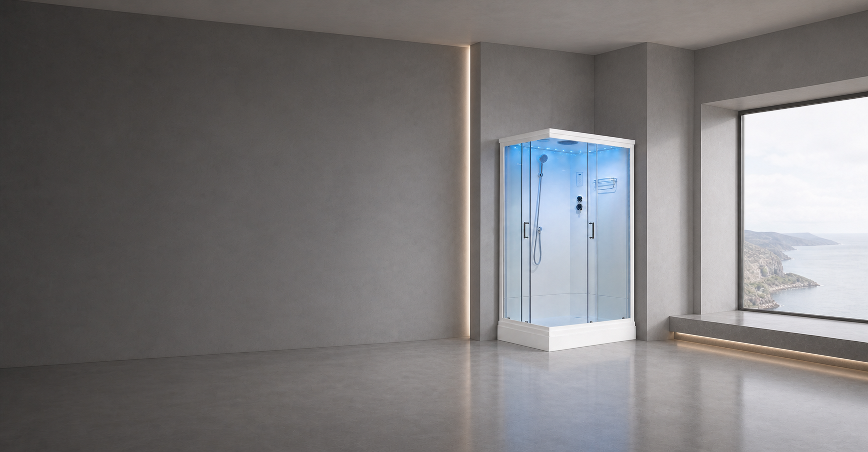 Steam Shower Enclosures for Integrated Wellness Spaces