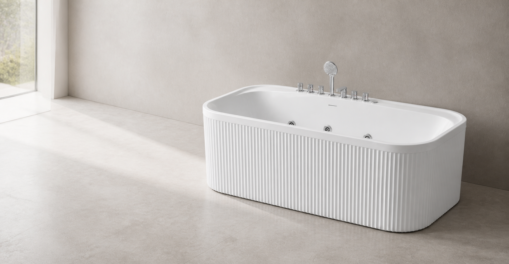 Whirlpool & Air Bathtubs with Dual Massage Systems